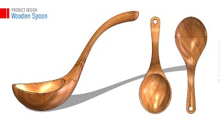 SOLIDWORKS TUTORIAL: How to make Wooden Spoon?