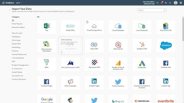 Zoho Analytics Data Import Tutorial