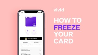 Vivid Money | How to freeze your card