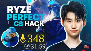 How to Always Have 10 CS Per Minute! DoinB Ryze is INSANE...