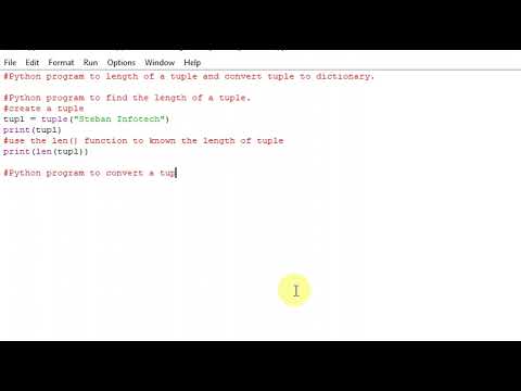 Python program to length of a tuple and convert tuple to dictionary.