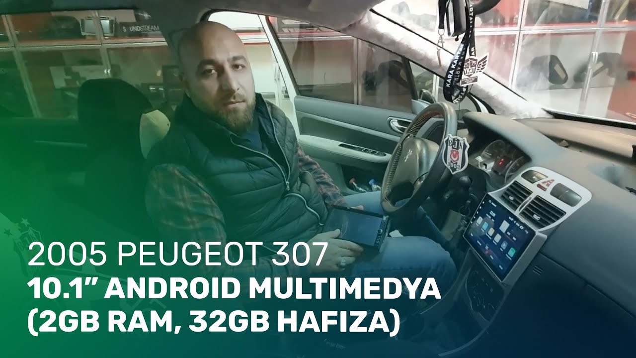 2005 Peugeot 307 // 10.1” Android Multimedya (2gb Ram, 32gb Hafıza)