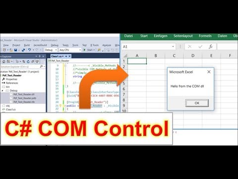 COM Control für Office erstellen in C#. ActiveX Excel Word dll