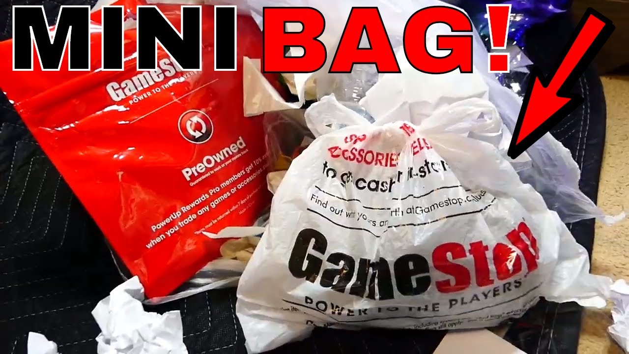 Mini Gamestop Bag!!! What's Inside Will Surprise You Dumpster Dive
