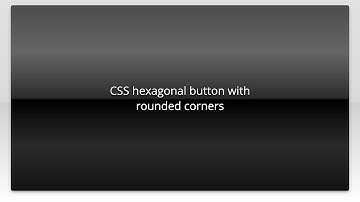 CSS hexagonal button with rounded corners