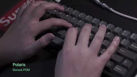 Polaris w/ Durock POM | Typing Test | ASMR