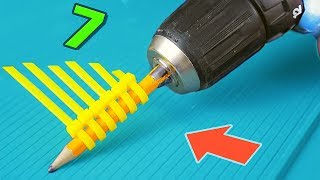 7 HACKS WITH DRILL MACHINE