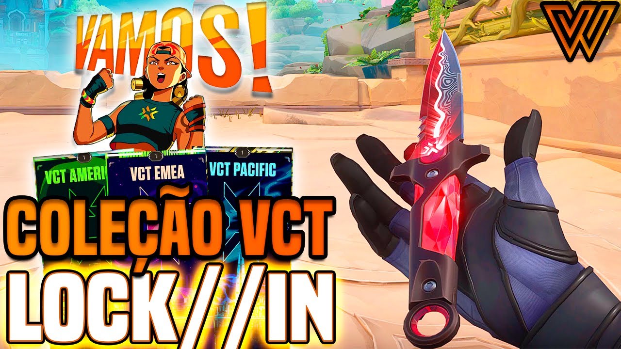 Coleção VCT LOCK//IN Nova FACA do MUNDIAL de VALORANT no BRASIL