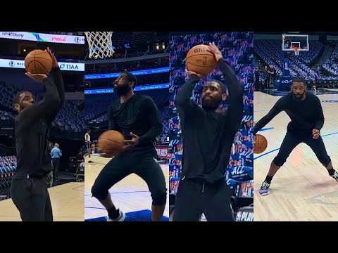 Kyrie Irving FULL Pregame Workout: Finishes At Rim, Bag Work And Shooting In Playoffs