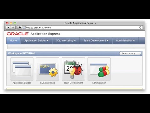 Comment configurer et utiliser Oracle Application Express sur Oracle 11g Express Edition