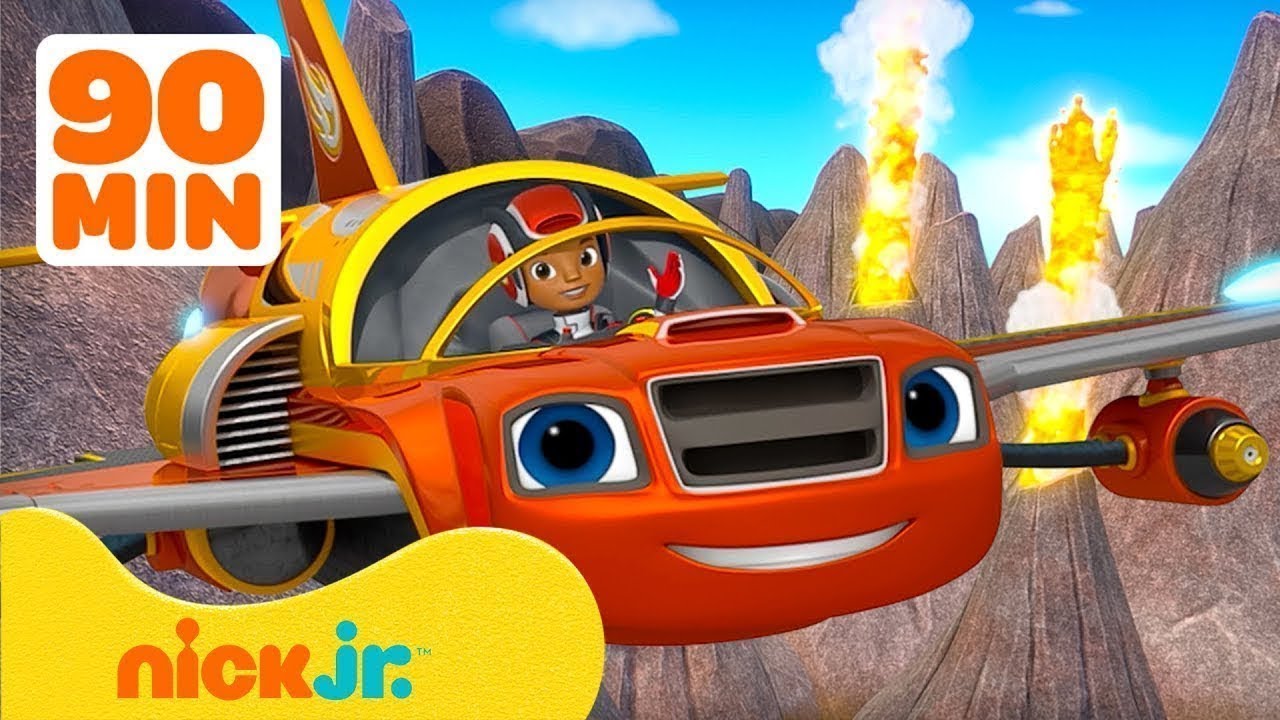 Blaze and the Monster Machines | 90 MINUTOS de missões de lava com