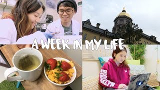 A WEEK IN MY LIFE at COLLEGE l NOTRE DAME PRE-MED