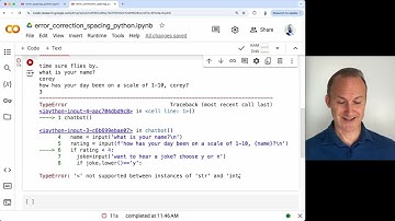 Unit 3: Lesson 7 - Conditional Errors | Chatbot 2