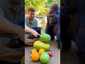 Gorilla Reacts to Magic Hat 🎩 Endless Fruits Surprise 😂 #funny #shorts #viralvideo