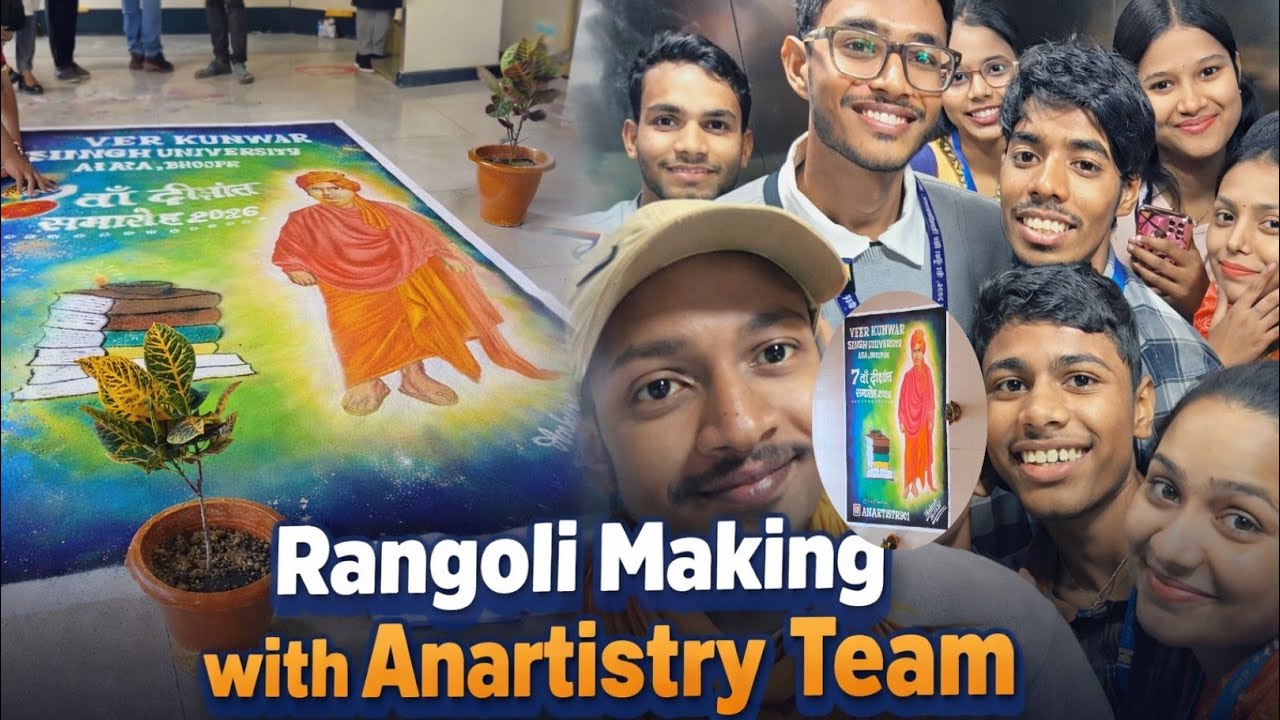 Diksha Samaroh 2026 Special Rangoli Banane Gaye | Full Vlog
