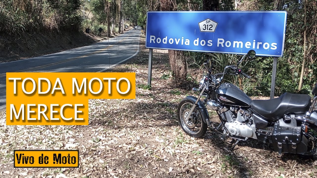 Yamaha Virago 250cc na Estrada Parque em Itu SP