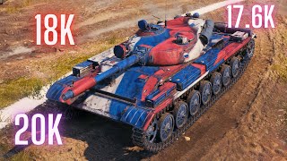 World of Tanks T-100 LT  18K Assist + Damage & 2x T-100 LT  17.6K & 20K