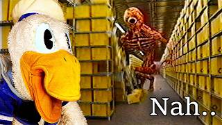 THE WAREHOUSE BACKROOMS IS CRAZY... | The Backrooms Reaction @DonaldDucc