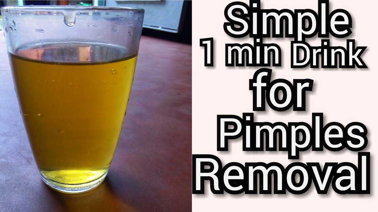 Simple 1 min homemade drink for acne,pimples removal,for healthy