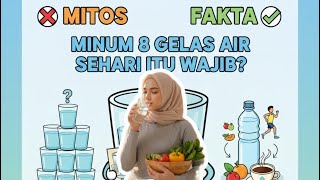 MINUM 8 GELAS AIR SEHARI ITU WAJIB? MITOS ATAU FAKTA