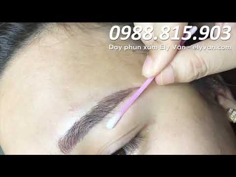 Video Dạy phun xăm Ely Vân - Chân mày điêu khắc châu Âu - YouTube