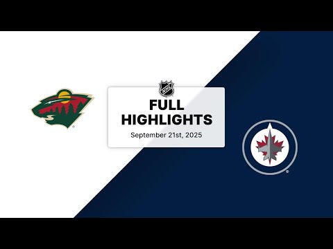 NHL Preseason Highlights | Wild vs. Jets | September 21, 2025