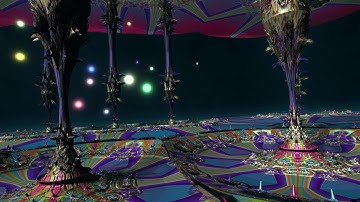 A Flight Through a Mandelbulb Hybrid Fractal.