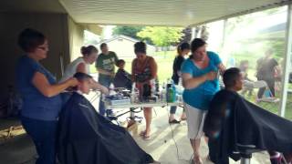 Great Clips free haircuts & bbq outreach - Luis Sanchez