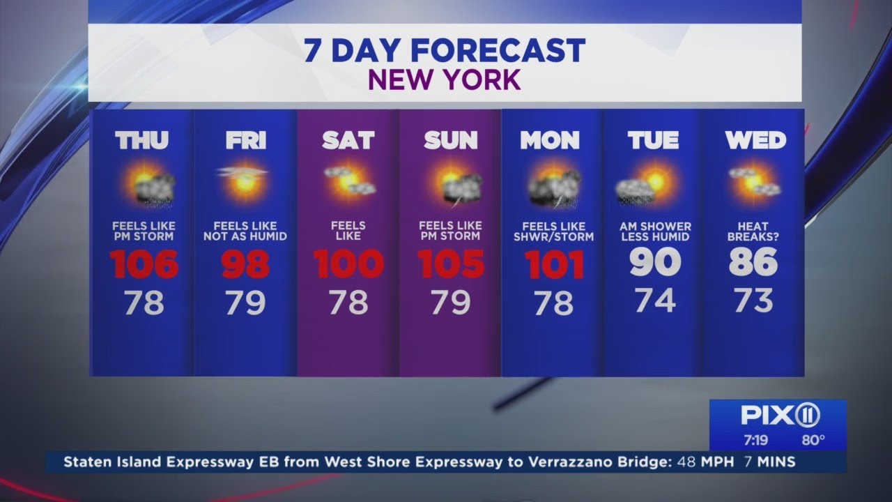 Searing heat wave likely to shroud New York, New Jersey - YouTube