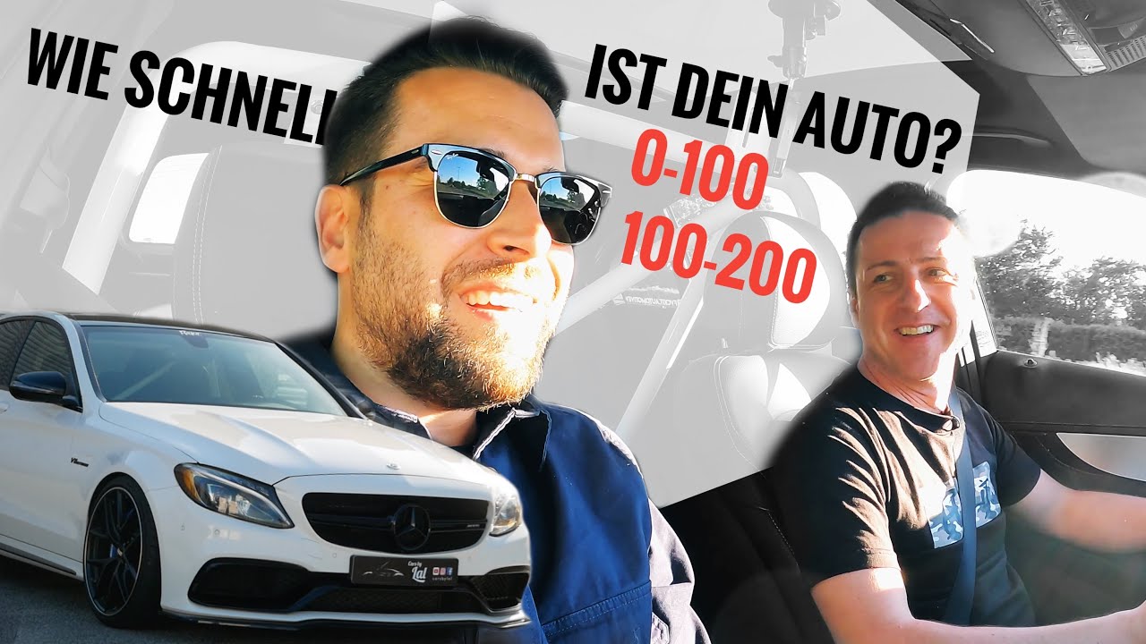 MercedesBenz C63 AMG Drag Wie schnell ist Dein Auto? 0