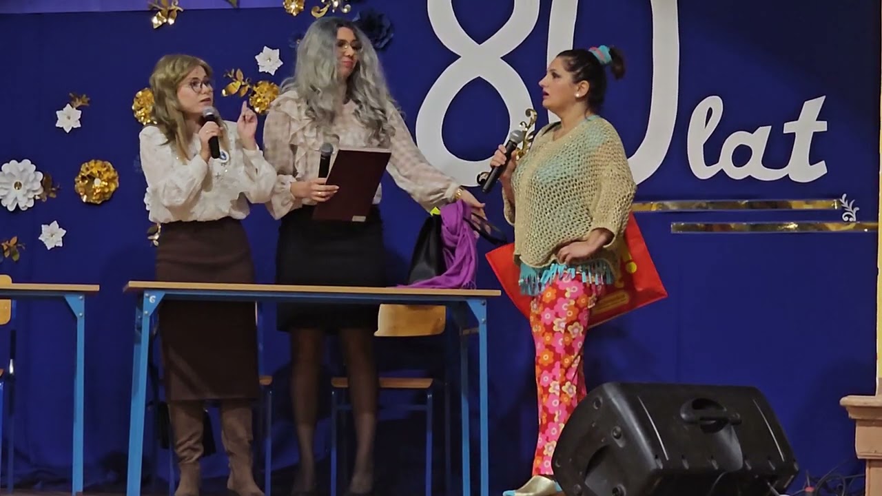 80-lecie Szkoły Podstawowej w Mieszkowicach. Występ kabaretowy