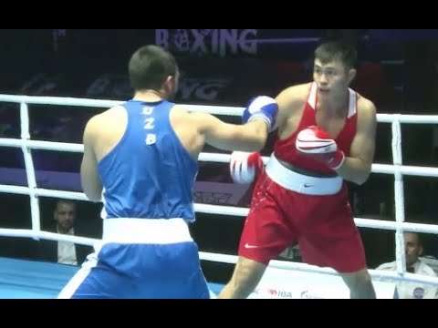 Видео: Камшыбек Кункабаев vs Лазизбек Муллажонов. Cудьбоносный бой за «золото» чемпионата Азии-2022