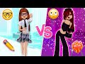 Nerd vs bad girl in dress to impress