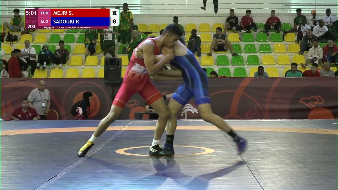 Round 4 GR - 67 kg: S. MEJRI (TUN) v. R. SADOUKI (ALG)
