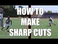 How to make running back sharp cuts : Football Tips