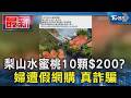 梨山水蜜桃10顆$200? 婦遭假網購 真詐騙｜TVBS新聞 @TVBSNEWS01