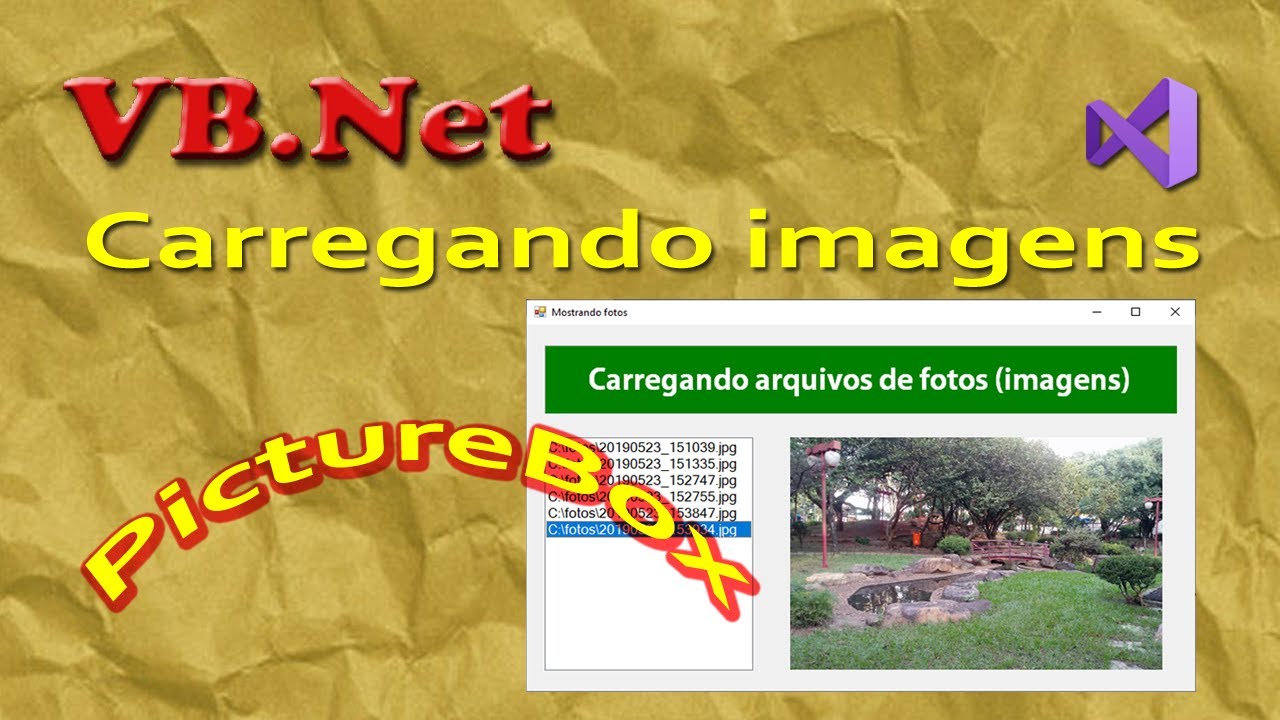 Carregar uma imagem do arquivo para o PictureBox. VB.Net tutorial - YouTube