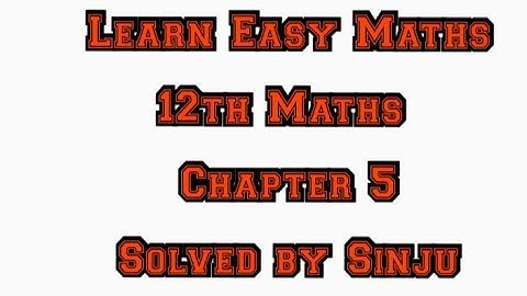 12th Maths Chapter 5 Example 5.14 Samacheer State board Tamil English medium