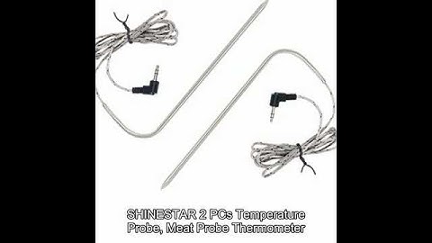 SHINESTAR 2 PCs Temperature Probe, Meat Probe Thermometer Replacement for Pit BOSS