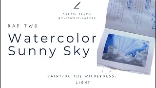 Watercolor Sunny Skies | Painting Challenge, Day Two screenshot 5
