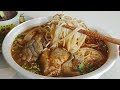 How to make Rice Noodles soup pork ເຂົ້າປຸ້ນຂາຫມູ