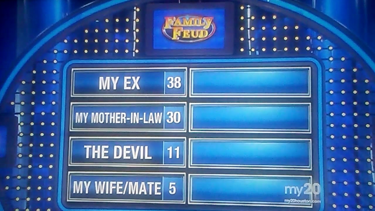 Family feud sudden death YouTube