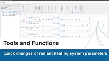 InstalSystem 5 - Quick changes of radiant heating system parameters