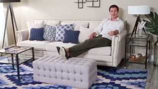 Belham Living Allover Tufted Rectangle Ottoman - Grey - Product Review Video