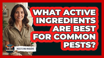What Active Ingredients Are Best For Common Pests?