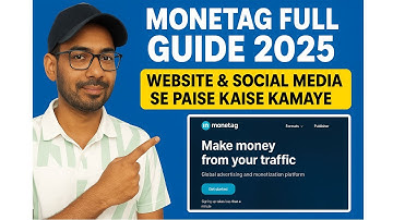 Monetag Full Guide 2025 | Website & Social Media Se Paise Kaise Kamaye | Monetag SmartLink Tutorial