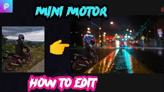 How to edit minimotor using mobile phone | miniarture | editpicsart | motoven screenshot 4