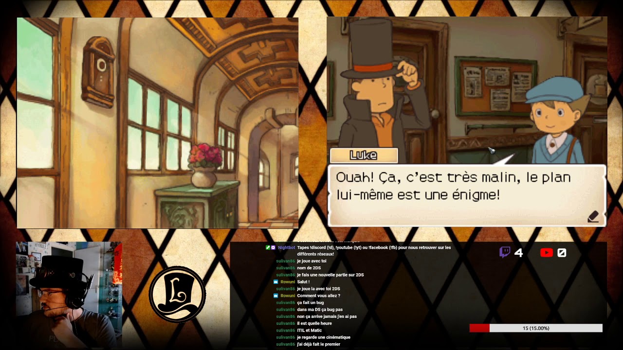 Let's Play sur Pr Layton et la boite de Pandore n°1 ! YouTube Let's Play sur Pr Layton et la boite de Pandore n°1 ! YouTube