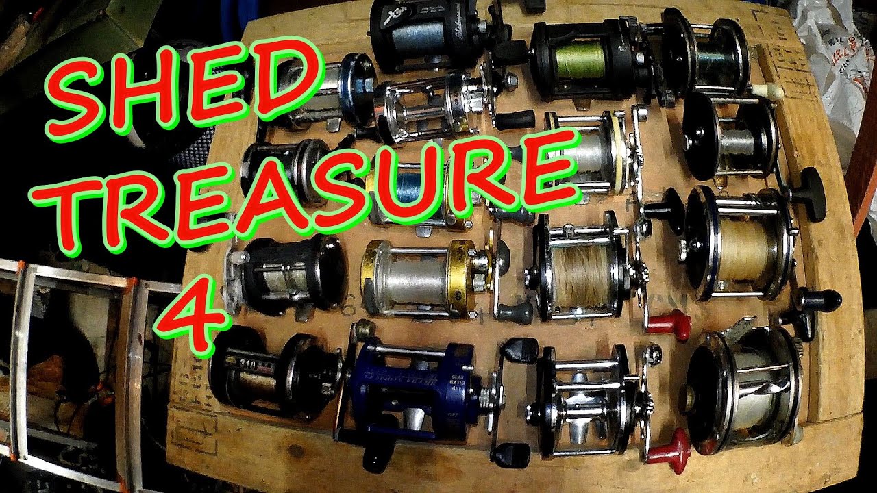 Shed Treasure 4 Multiplier Reels , Fishing Line , Fishing Hooks & a Woolworths Fishing Reel