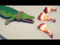 GIANT CROCODILE vs 3x EVERY GOD - Totally Accurate Battle Simulator TABS